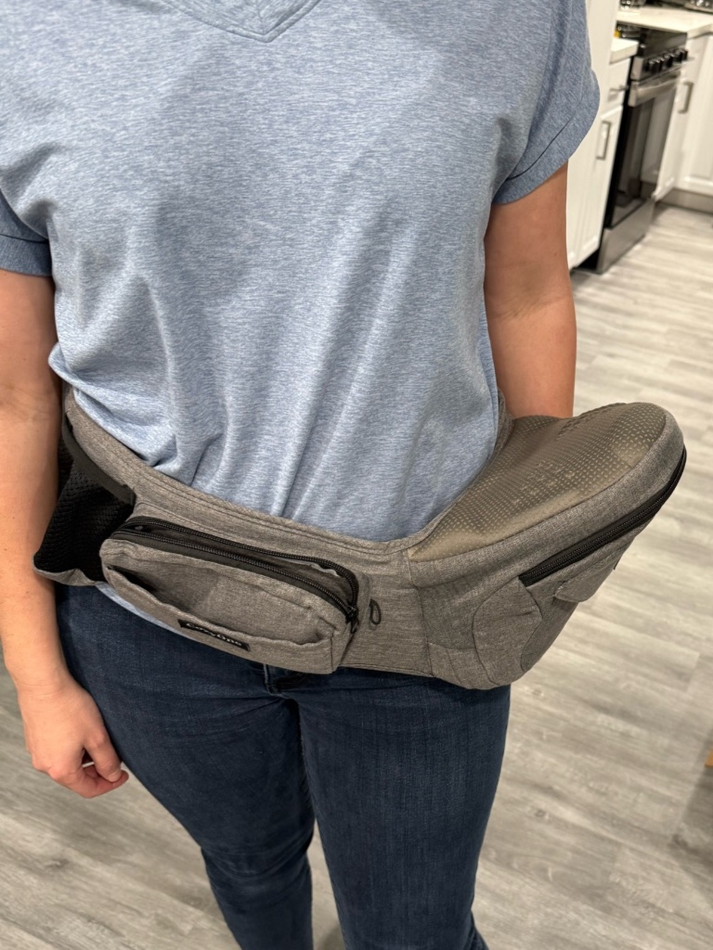 Cozy One baby/toddler hip carrier with Multiple Zipper Pockets